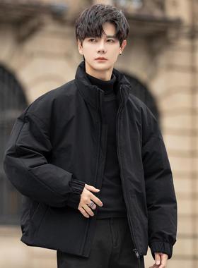 90绒高端立领羽绒服男士短款2025新款冬季潮牌加厚轻薄款外套潮流