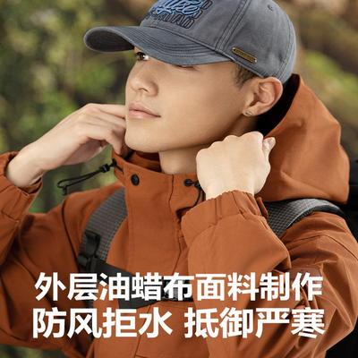 快乐狐狸5647-5648-5649帽子户外鸭舌帽男女油蜡布棒球帽复古水洗