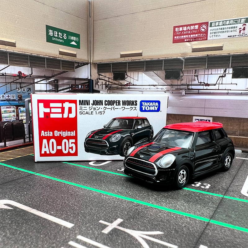 多美卡2023新车TOMY合金车亚洲限定AO-05Mini cooper玩具汽车模型