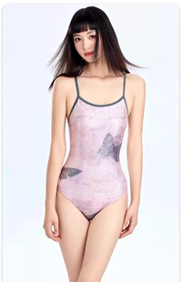 竞速连体泳衣女2025新款 连体三角 高级感专业游泳馆游泳衣温泉泳装