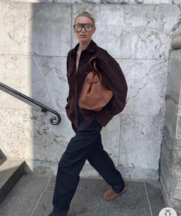 美国购买helsa 麂皮羊皮绒夹克工装外套衬衫外套