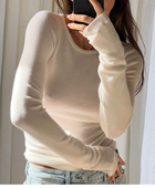 美国购100% 打底衫 Australian wool柔软羊毛舒服保暖圆领基本款