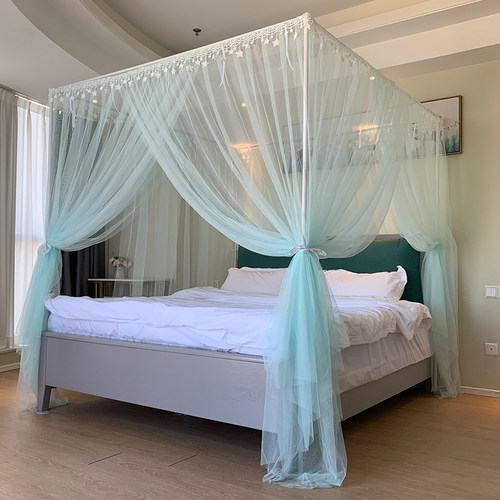 加密帐纱加粗铝合金支架落地蚊帐