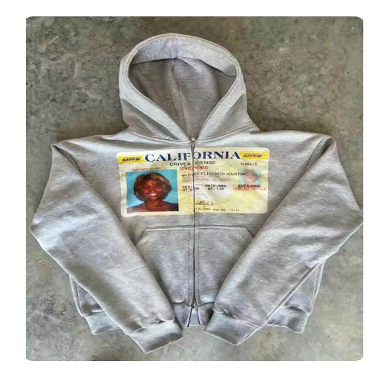 Oversized Zip Up Hoodie Long Sleeve Drawstring Jacket - Product image 3