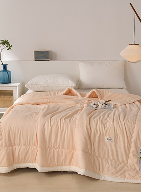 凉感夏季夏被子被芯轻柔空调被透气新款夏凉被水洗小水豆系列夏被