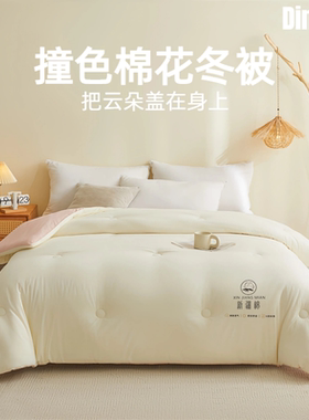 ZENITH 云巅新款撞色新疆棉花被冬被加厚新疆棉棉被秋冬保暖