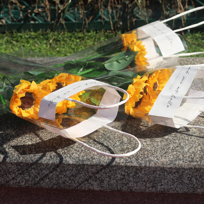 单支太阳花仿真香皂玫瑰花束地摊小礼品节日用品向日葵道具假花