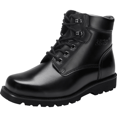 3515强人真皮男靴男特种兵真皮保暖羊毛棉靴男士短靴高帮棉鞋冬季