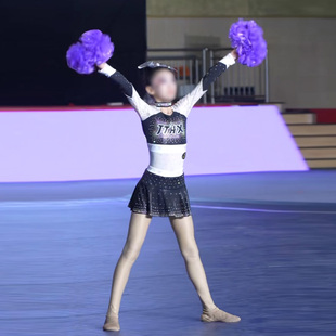 啦啦操比赛服装啦啦队演出服竞技健美操服女舞蹈服运动会团队服装