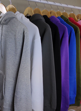 Printace街舞空白套头卫衣男女加厚加绒宽松印花刺绣工作服600克