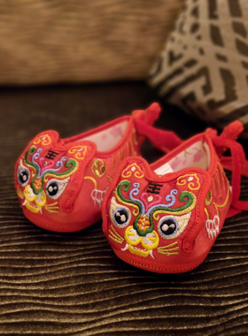 内联升布鞋春秋季刺绣婴儿宝宝虎头鞋猪猪鞋织锦童鞋5377C/5397C