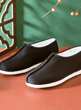 内联升布鞋老字号北京布鞋春秋季单鞋男鞋手工千层底男夹鞋8137A