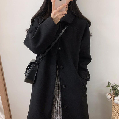 大衣女2025新款英伦风风衣中长款