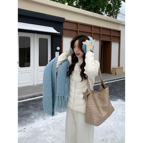 Even一雯【蓄热小火炉】韩系高智感秋冬修身插肩显瘦白鸭绒羽绒服