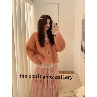 韩系高智感温柔百搭含羊毛显白V领毛衣开衫 Even一雯 日落时分