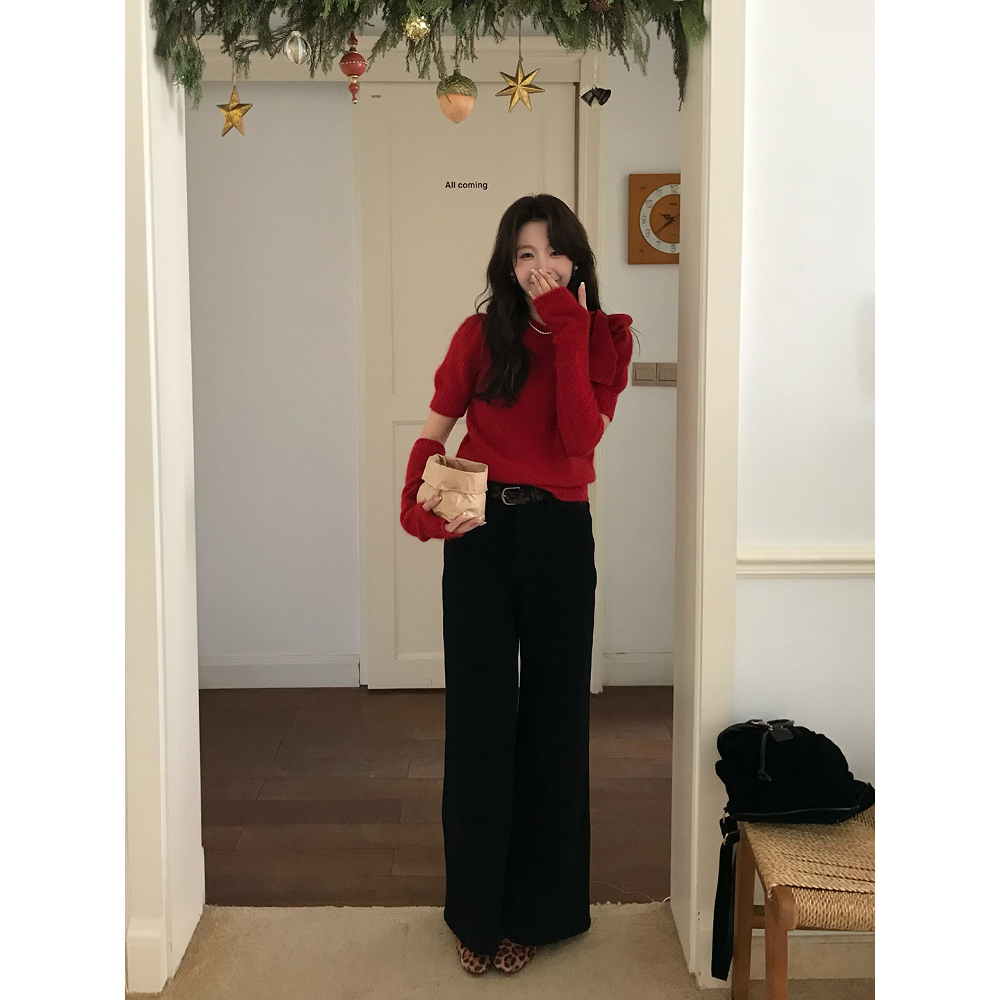 Even一雯【修腿神器】韩系高智秋冬直筒休闲显腿长显瘦黑色牛仔裤,女装/女士精品,牛仔裤,淘宝优惠券,粉丝福利购,淘宝优惠卷