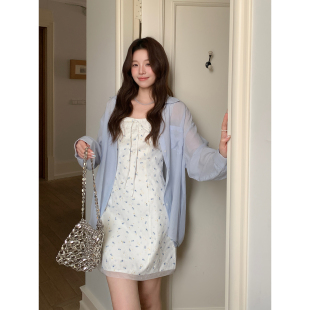 清冷感简约外套春 韩系高智休闲百搭防晒衬衫 Even一雯 轻巧夏日