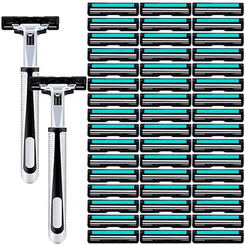 吉利剃须刀双层手动刮胡2子片老