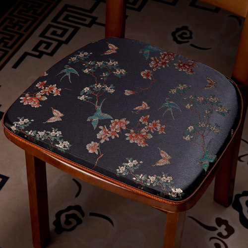 新中式马蹄形餐椅垫海绵坐垫定制