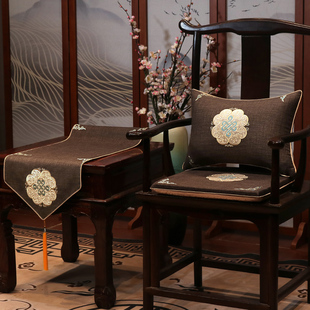 椅垫实木家具圈椅太师椅防滑垫子餐桌茶椅垫定q. 红木沙发坐垫中式