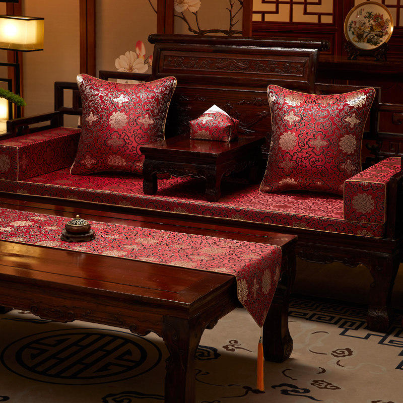 红木沙发坐垫定做可拆洗加厚海绵垫子新中式实木家俱椅子防滑座垫