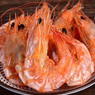 一卌蟹小冬盐田虾烤虾干即食炭烤干虾渤海湾唐山曹妃甸曹妃通包邮