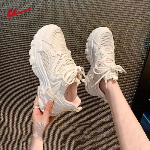 回力国货正品网面透气老爹鞋