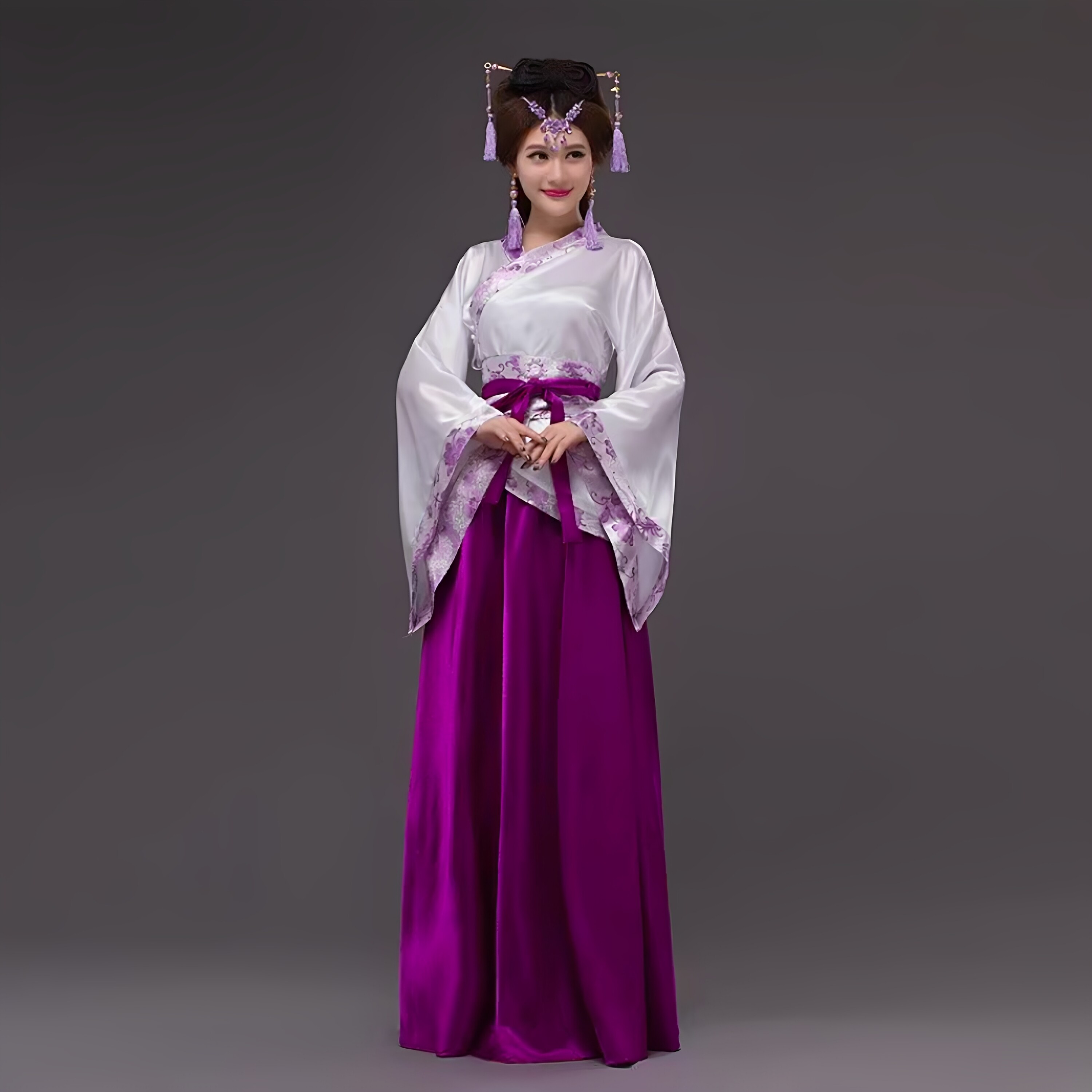 古装服装仙女装古风汉服女唐装小曲裾影楼写真艺术表演出服舞蹈服