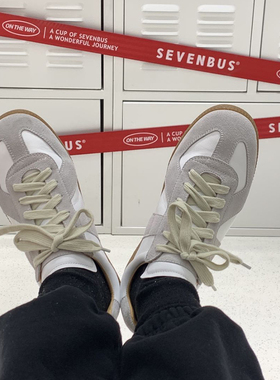 BUBBLE 2021新款真皮小白鞋 百搭运动休闲鞋女德训鞋