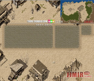 传奇地图素材 复古土城 盟重土城 无补丁地砖地图 完整封边 TC042