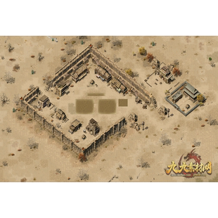 传奇地砖地图 土城系列 盟重土城 复古独立地砖地图素材 XT039