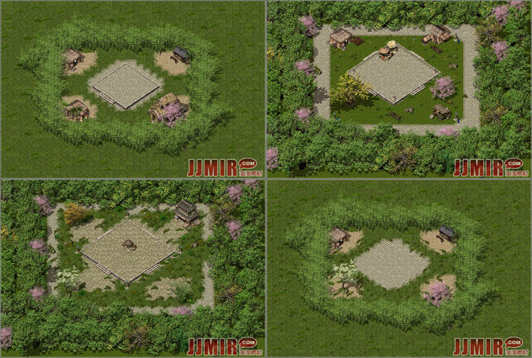 传奇地砖地图素材 4张 小型副本活动 无补丁地图 无缝封边 HD139