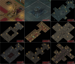 传奇真彩地图素材 七度轮回1-7层 高清真彩套图 无缝封边 CS087