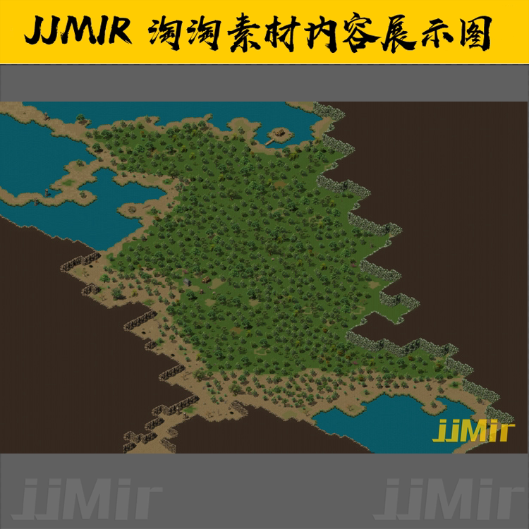 传奇地图素材 传战系列 重置版一 沃玛森林 高清独立地砖