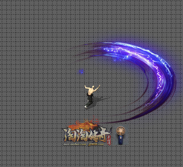 传奇技能素材 魔月斩 8方向 战士技能特效素材 坐标齐全
