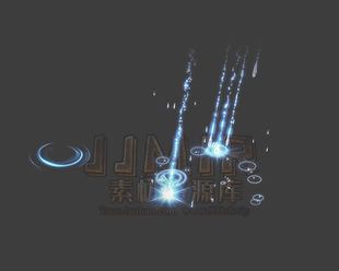 传奇技能素材 冰霜剑雨 法师型目标播放攻击特效 坐标齐全-JN089