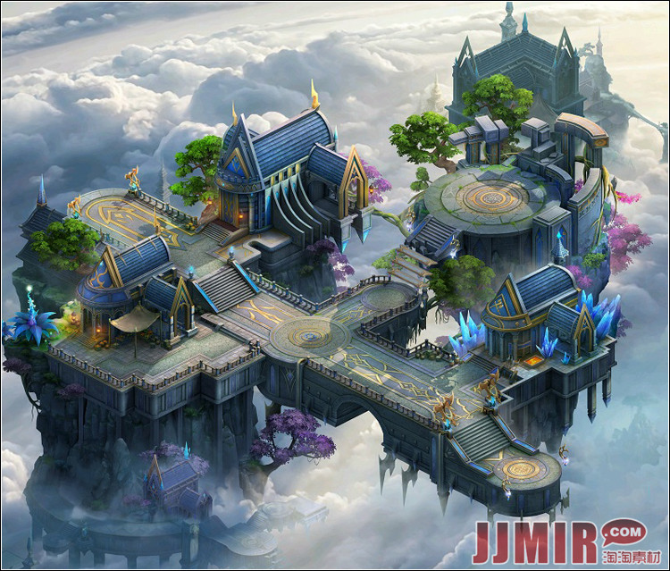 传奇地图素材 天宫云霄系列 高清独立地砖 完整封边 CZ888-3