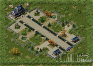 传奇地砖地图素材 避暑山庄 复古独立真地砖 无缝封边 UZ050