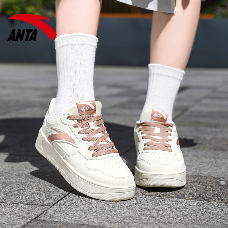 安踏官方旗舰店轻松板鞋女鞋