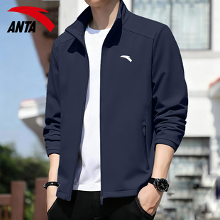 安踏外套男款爸爸装2026新款春季薄款风衣夹克中年男士休闲运动服