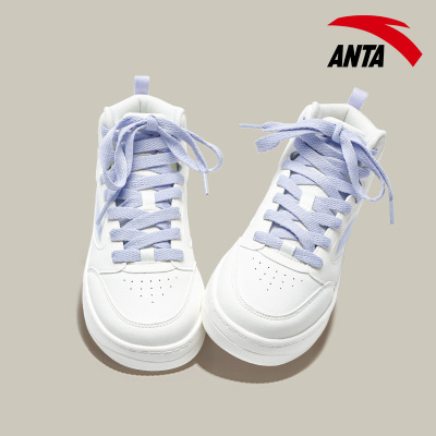 安踏官方旗舰店厚底高帮板鞋女