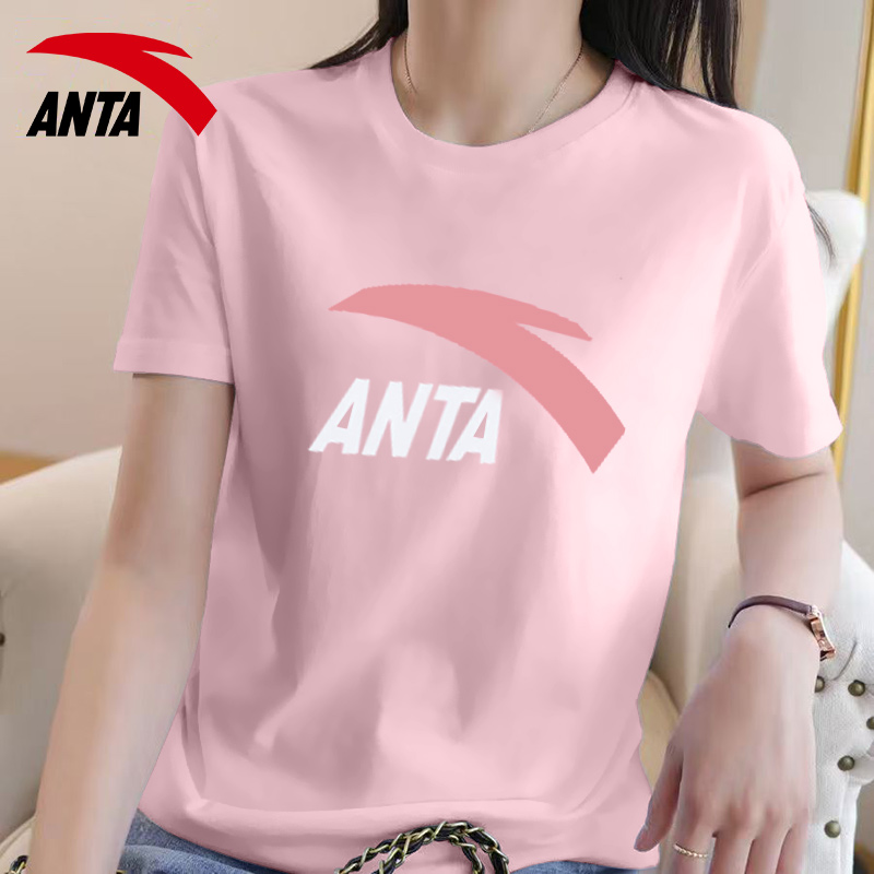 安踏官方旗舰店女短袖t恤运动
