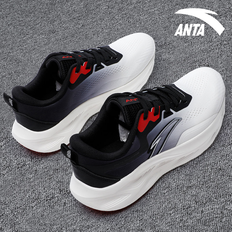 安踏男鞋逸尘跑步鞋2026春季新款轻便透气运动鞋厚底缓震慢跑鞋子