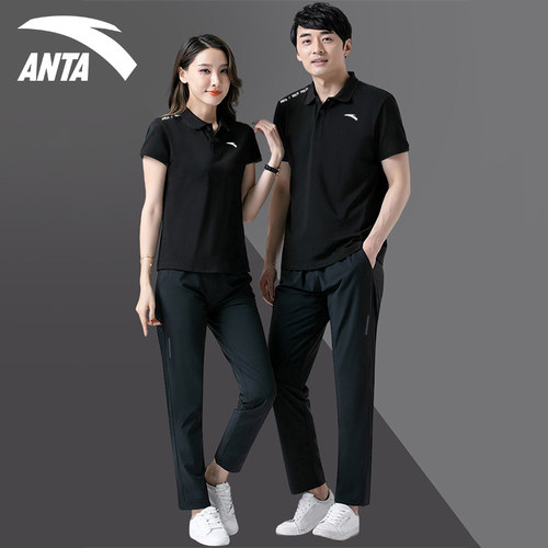 官方旗舰店男士运动套装安踏跑步