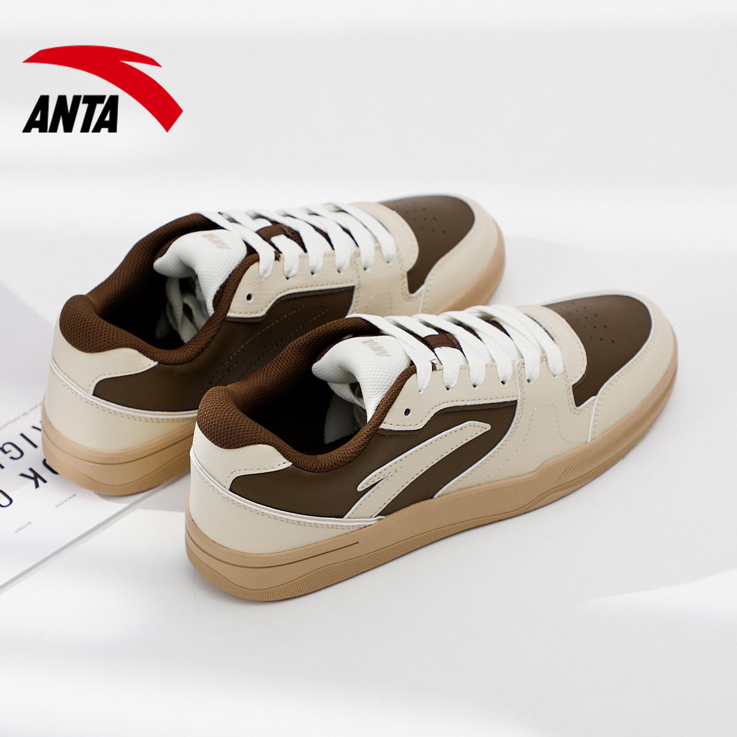 安踏官方旗舰店男鞋路冲板鞋低帮