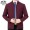 2189 Standing collar Wine Red