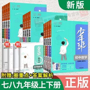 少年班七年级八年级下册九年级上册数学物理化学语文英语历史政治人教初一二三下地理生物北师大初中数学必刷题同步练习册万向思维