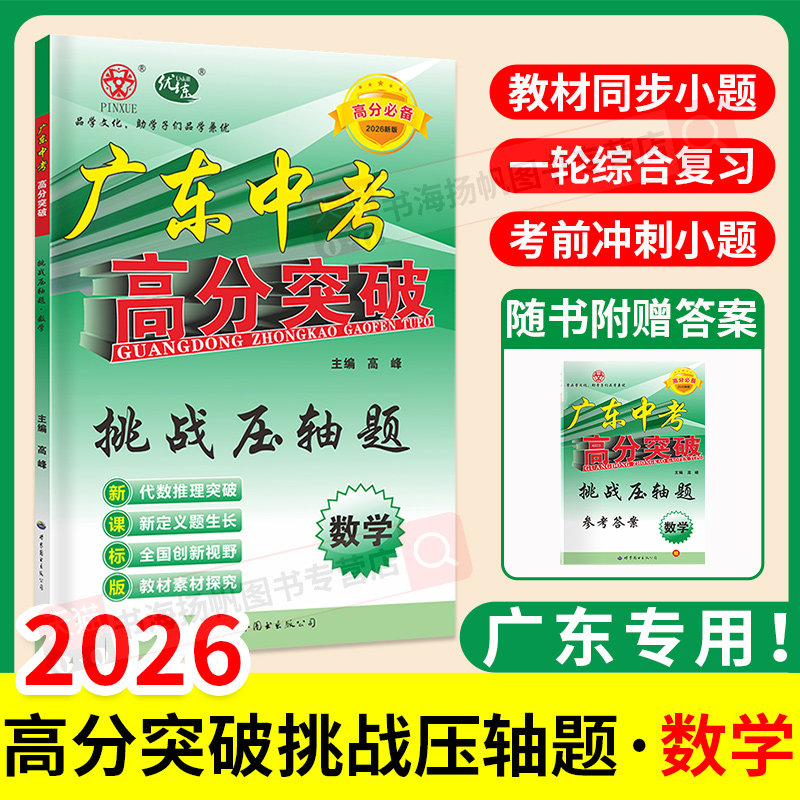 广东中考高分突破挑战压轴题数学