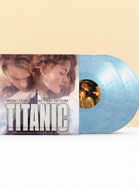 现货正版TITANIC 泰坦尼克号 电影原声 LP黑胶唱片 蓝白紫彩胶