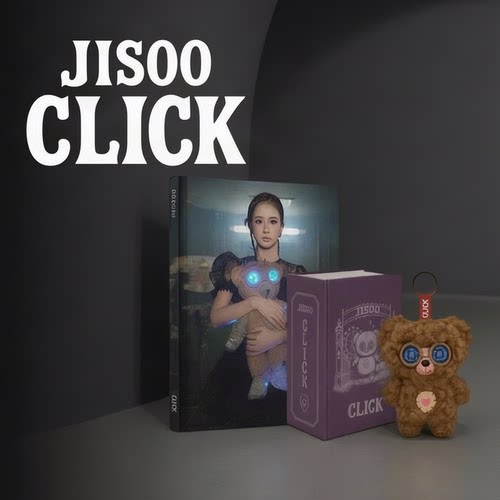 官方正版 JISOO 金智秀单曲专辑 CLICK 玩偶娃娃小卡海报周边
